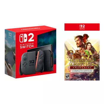 Игровая консоль Nintendo Switch 2 + видеоигра Nobunaga’s Ambition: Awakening Complete Edition, черный