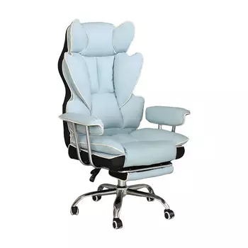 Игровое кресло Insdea HDA032 Large Edition, губка, сталь, подставка для ног, голубой