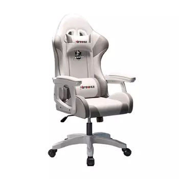 Игровое кресло Yipinhui DJ-06, 3 Gen, сталь, белый/серый