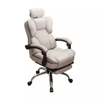 Игровое кресло Yipinhui P503, нейлон, воздушный стержень, подставка для ног, белый