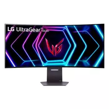 Игровой изогнутый монитор LG UltraGear 39GS95QE, 39", 3440х1440, OLED, 240 Гц, чёрный