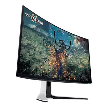 Игровой монитор Alienware AW3225QF, 32", 3840x2160, 240 Гц, QD-OLED, чёрный-белый
