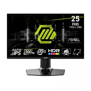 Игровой монитор MSI MAG 255PXF, 24.5", 1920x1080, 300 Гц, Fast IPS, Черный
