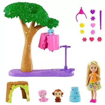 Игровой набор «Барби, Челси» на день рождения с сюрпризом Barbie