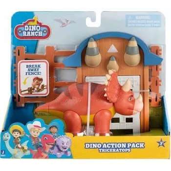 Игровой набор Dino Ranch Трицератопс