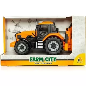 Игровой набор Hot Wheels Farm City Трактор, оранжевый