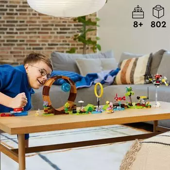 Игровой набор LEGO Sonic the Hedgehog Sonic's Green Hill Zone Loop Challenge 76994 (802 детали) LEGO