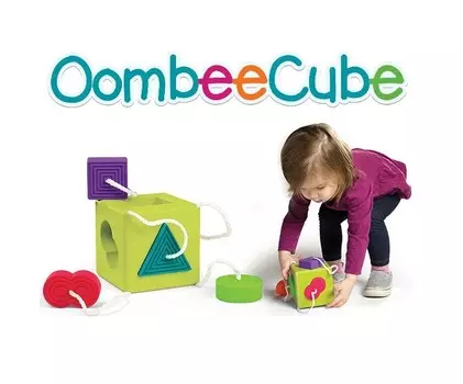 Игрушка Fat Brain, сортировщик кубиков, Oombee Cube Fat Brain Toys