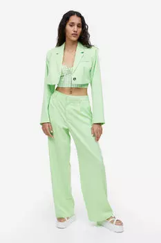 Индивидуальные брюки H&M, зеленый