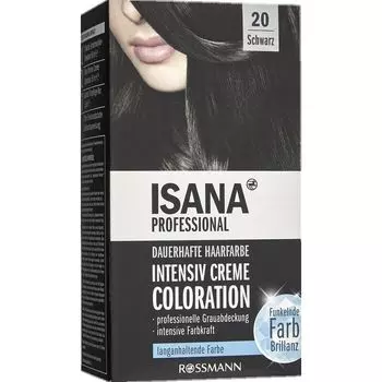 Интенсивная кремовая краска 20 Black ISANA, 1 шт.