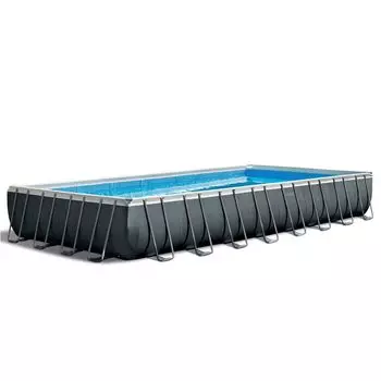 Intex 26367EH Прямоугольный рамный бассейн XTR размером 24 x 12 x 52 дюйма с фильтрующим насосом Intex