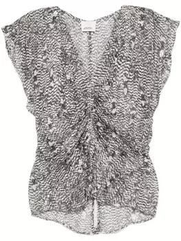 ISABEL MARANT блузка Lonea, серый