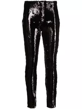 ISABEL MARANT брюки с пайетками, черный