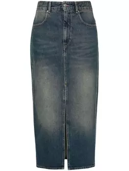ISABEL MARANT джинсовая юбка миди Julicia, синий