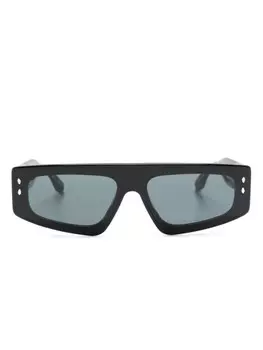 Isabel Marant Eyewear солнцезащитные очки Zoomy в геометричной оправе, черный