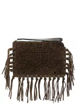 ISABEL MARANT клатч Flat, коричневый