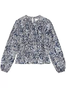 ISABEL MARANT крепдешиновая блузка Gelina, синий