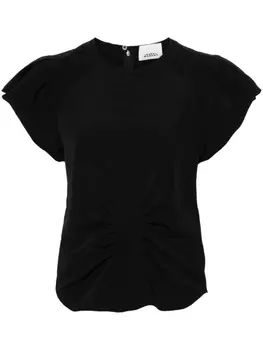 ISABEL MARANT креповый топ Tullya, черный