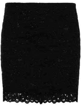 ISABEL MARANT мини-юбка с вышивкой, черный