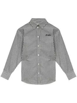 ISABEL MARANT рубашка в полоску, черный