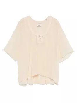 ISABEL MARANT шелковая блузка, нейтральный
