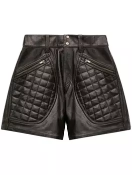 ISABEL MARANT стеганые шорты, черный
