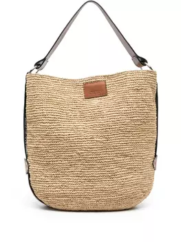 ISABEL MARANT сумка-тоут Bayia из рафии, нейтральный