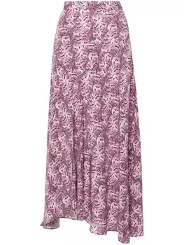 ISABEL MARANT юбка Sakura с абстрактным принтом, фиолетовый