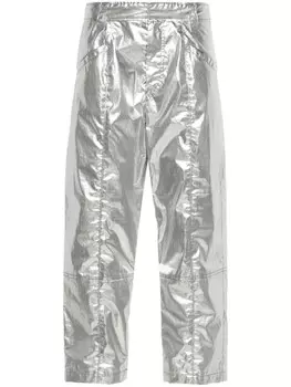 ISABEL MARANT укороченные брюки Aude, серебристый