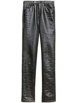 ISABEL MARANT виниловые брюки Lovis, серый