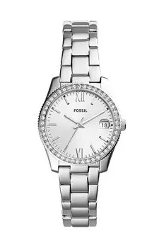Ископаемые часы Fossil, серебро
