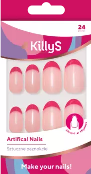 Искусственные ногти Killys Pink French, 24 шт/1 упаковка