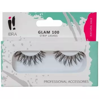 Искусственные полосковые ресницы Glam 100, Ibra
