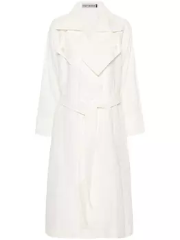 Issey Miyake тренч Shaped Membrane, белый