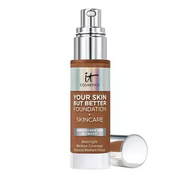 it COSMETICS Тональный крем Your Skin But Better + увлажняющее покрытие для ухода за кожей, 1,0 жидких унций, 52 насыщенных тепла