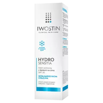 Iwostin Hydro Sensitia зимний защитный крем для лица с липидами SPF20, 50 мл