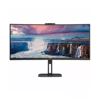 Изогнутый монитор AOC CU34V5CW, 34", WQHD, VA, 100 Гц, чёрный