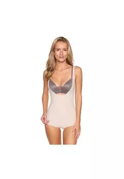 Изящное гладкое боди без рукавов с круглым вырезом для женщин MAIDENFORM, цвет Pad Paris Nude