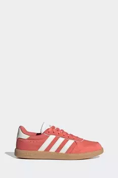 Изящные замшевые кроссовки Breaknet Adidas, красный