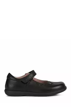 J Naimara Girl Черные туфли Geox, черный