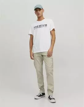 Jack & Jones – Брюки-карго бежевого цвета