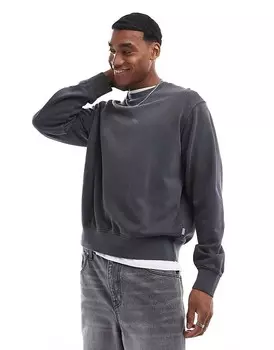 Jack & Jones – Серая толстовка супер-оверсайз с стираным эффектом