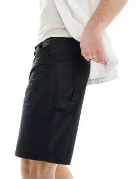 Jack & Jones – Широкие черные шорты