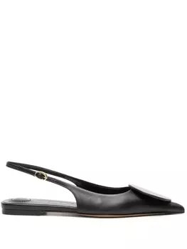 Jacquemus балетки Les Slingbacks Duelo, черный