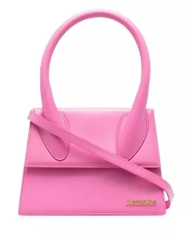 Jacquemus большая сумка Le Chiquito с верхней ручкой, розовый
