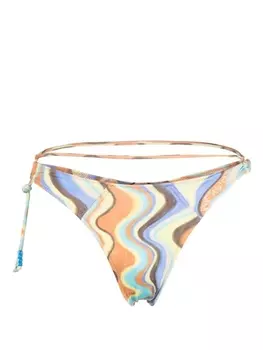 Jacquemus graphic-print bikini bottom, желтый