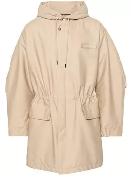 Jacquemus пальто Le Parka Marrone с капюшоном, коричневый
