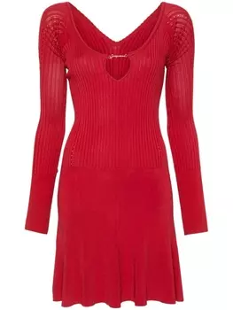 Jacquemus платье мини La Mini Robe, красный