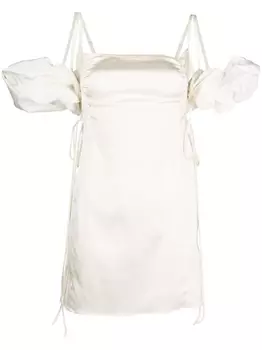 Jacquemus платье мини La Mini Robe Chouchou, белый