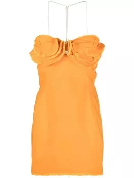 Jacquemus платье мини La robe Artichaut, оранжевый